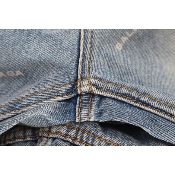 Vintage Balenciaga Denim Jeans Sz 30 Button Fly Y2K Straight Faded High Waist - Picture 13 of 16